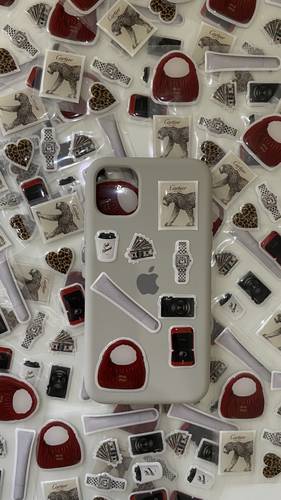 Moody 3D stickers 