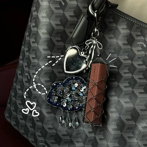 Lipstick bag charms (heart)