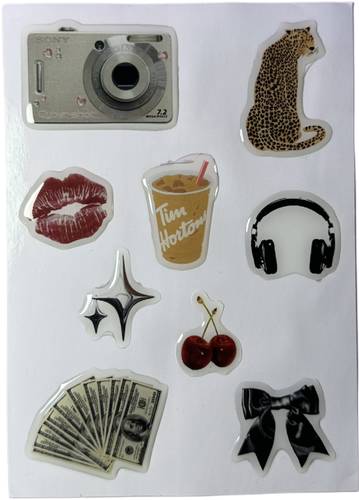 Moody 3d sticker