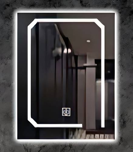 مراية ليد LED ثلاثة الوان مقاس 60×80 رقم 028