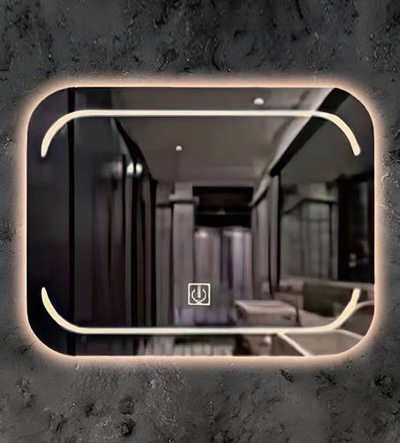 مراية ليد LED ثلاثة الوان مستطيلة مقاس 60×80 رقم 194