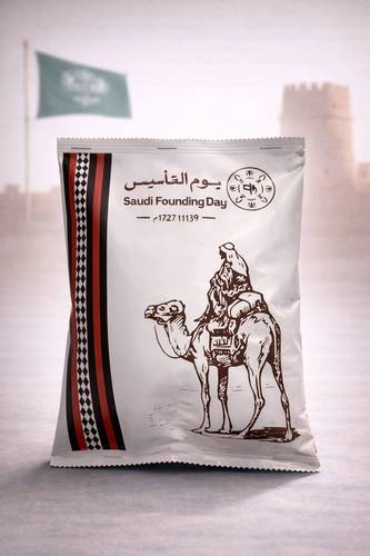  كيس شبس التأسيس-مع جمل- 10 قطع