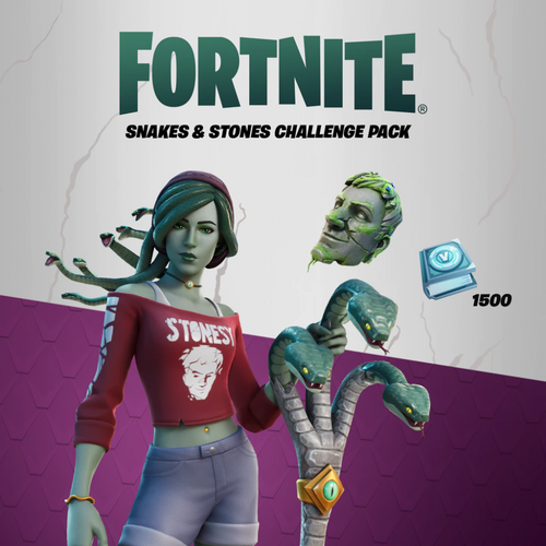 فورتنايت حزمة Snakes and Stones Challenge Pack للإكس بوكس [ مفتاح ]