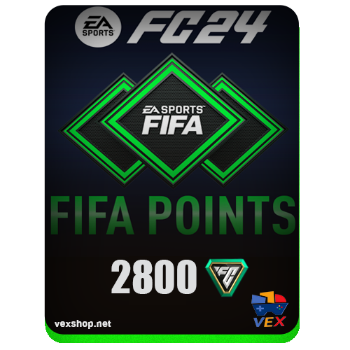 شحن 2800 Points لعبة FC24 [عن طريق الحساب]