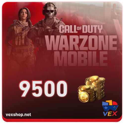 شحن نقاط Call of Duty Warzone Mobile بقيمة 9500 CP [عن طريق xbox]