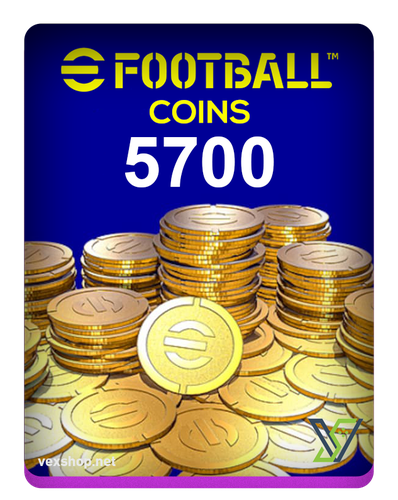 شحن لعبة eFootBall بقيمة 5700 كوينز