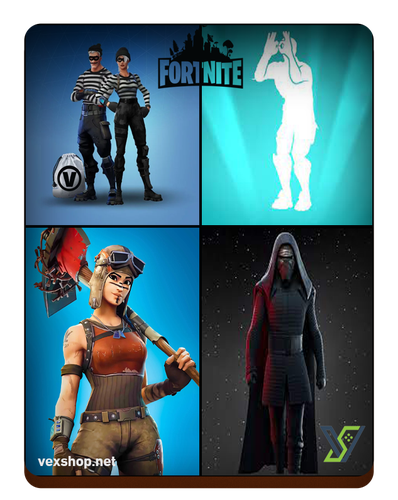 شراء حساب فورت نايت KYLO - THE RAIDER - GET GRIDDY - THE ROBBER [وصول كامل]