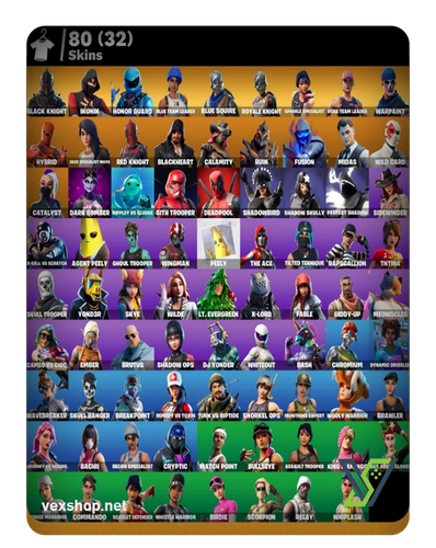 شراء حساب فورت نايت 80 سكن BLACK KNIGHT / IKONIK [وصول كامل] 