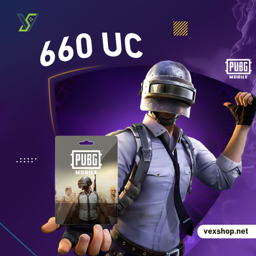 شحن ببجي موبايل 660 UC (عن طريق iD)