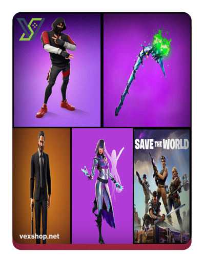 شراء حساب فورت نايت Ikonik - Glow - John Wick - PVE [وصول كامل]