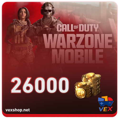 شحن نقاط Call of Duty Warzone Mobile بقيمة 26000 CP [عن طريق xbox]