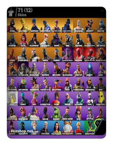 شراء حساب فورت نايت 71 سكن IKONIK & GOLD MIDAS& WARPAINT [وصول كامل] 
