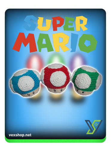 مجموعة دمى ماشروم ماريو ( Mario Mushrooms )