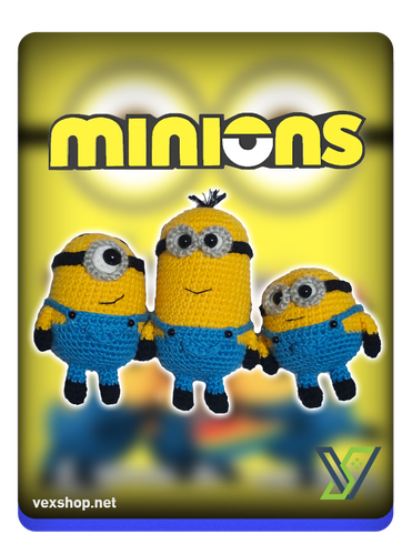 مجموعة دمى مينيونز كيفين - ستيوارت - بوب ( Minions Family Kevin - Stuart - Bob )