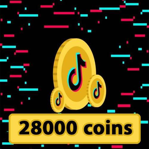 شراء كوينز تيك توك بقيمة 28000 كوينز