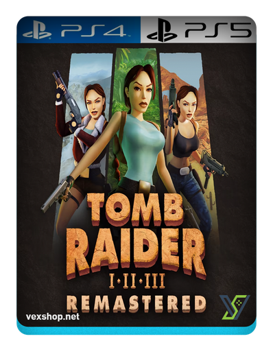 لعبة Tomb Raider I-III Remastered Starring Lara Croft لمنصة سوني5/سوني4 [ حساب ]