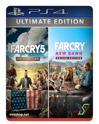 لعبة Far Cry 5 + Far Cry New Dawn Ultimate Edition لمنصة سوني 4 [ حساب ]