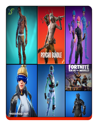 شراء حساب فورت نايت Travis Scott - WildCat - Psycho - OLD PVE [وصول كامل]