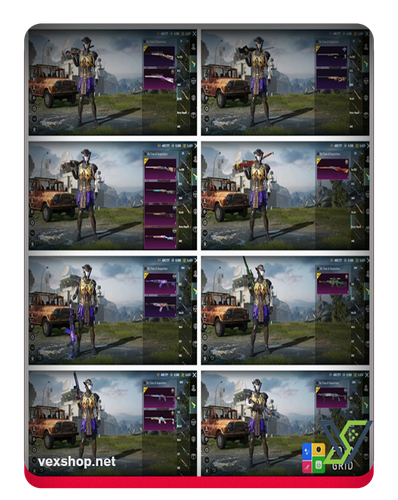 شراء حساب ببجي موبايل 59 سكن X-SUIT PHARAOH LV 1 [وصول كامل] 