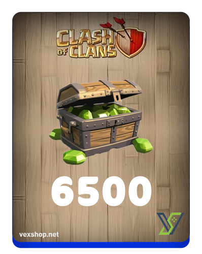 شحن كلاش اوف كلانس 6500 جوهرة [غير رسمي]