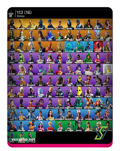 شراء حساب فورت نايت 113 سكن IKONIK  OG STW PVE [وصول كامل] 