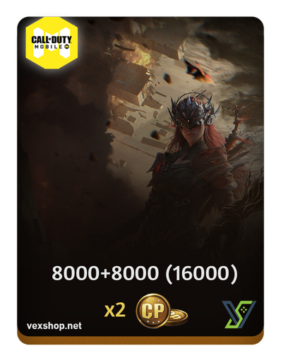 كول اوف ديوتي موبايل عرض الدبل 8000+8000 ( 16000 ) CP (شحن رسمي)