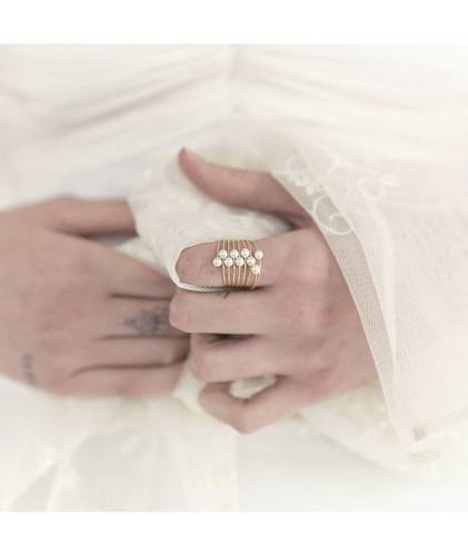 MAGICO ring (pearls ø 4 mm)