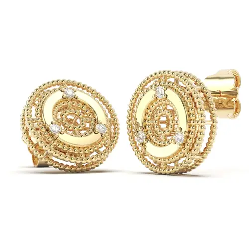 VELLUTO EARRINGS WITH 3 DIAMONDS