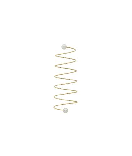 NEVE anello spirale (perle ø 4 mm)