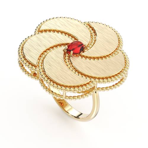 BLOOMY RING RUBY 