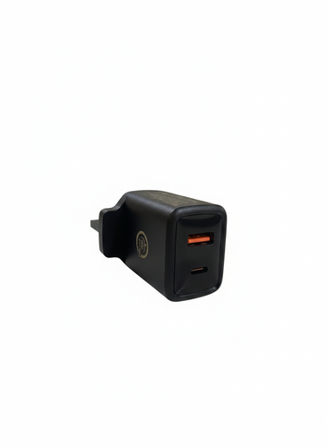 راس شاحن ثنائي المنفذ (  Type c + USB )
