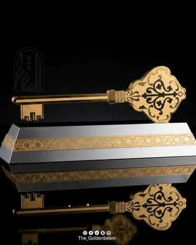 مجسم مفتاح التميز الذهبي