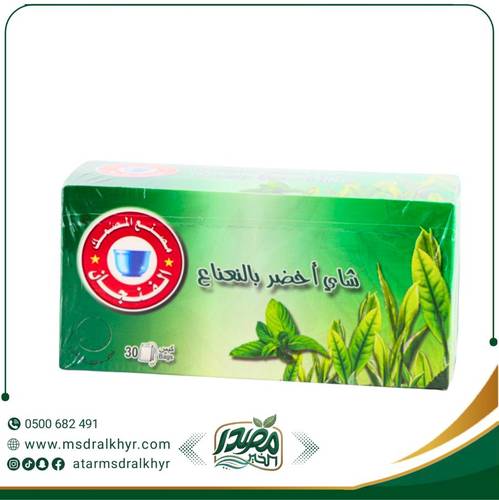شاي أخضر بالنعناع 30كيس