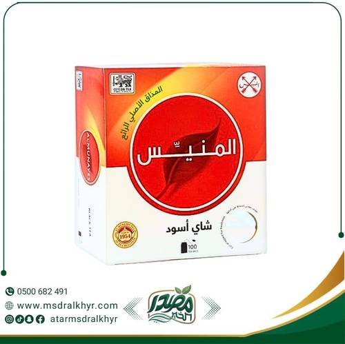 شاي المنيس الأسود الأصيل (100 كيس)