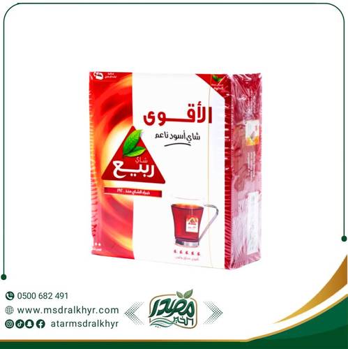 شاي الربيع الأقوى 100 كيس لمذاق غني وأصيل