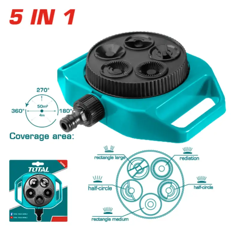 مرش زراعي دائري 5 IN 1     THPS63022 توتال 