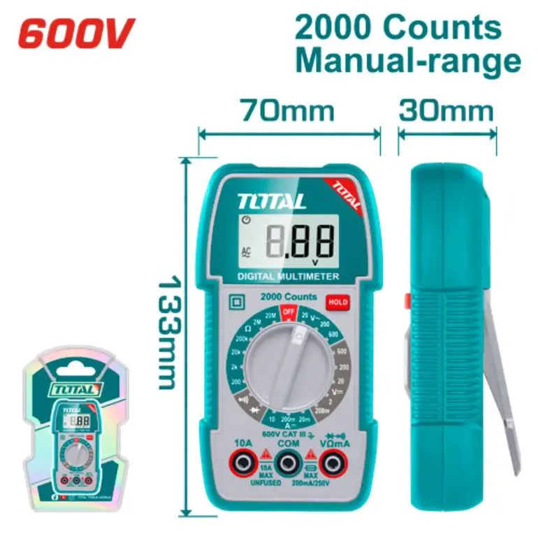 افومتر ديجيتال 600V     TMT5360011 توتال 