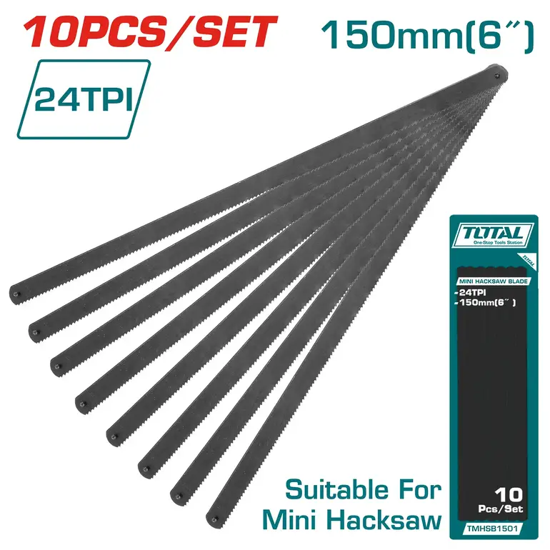غيار منشار حديد 6" 10PCS/SET    TMHSB1501 توتال 