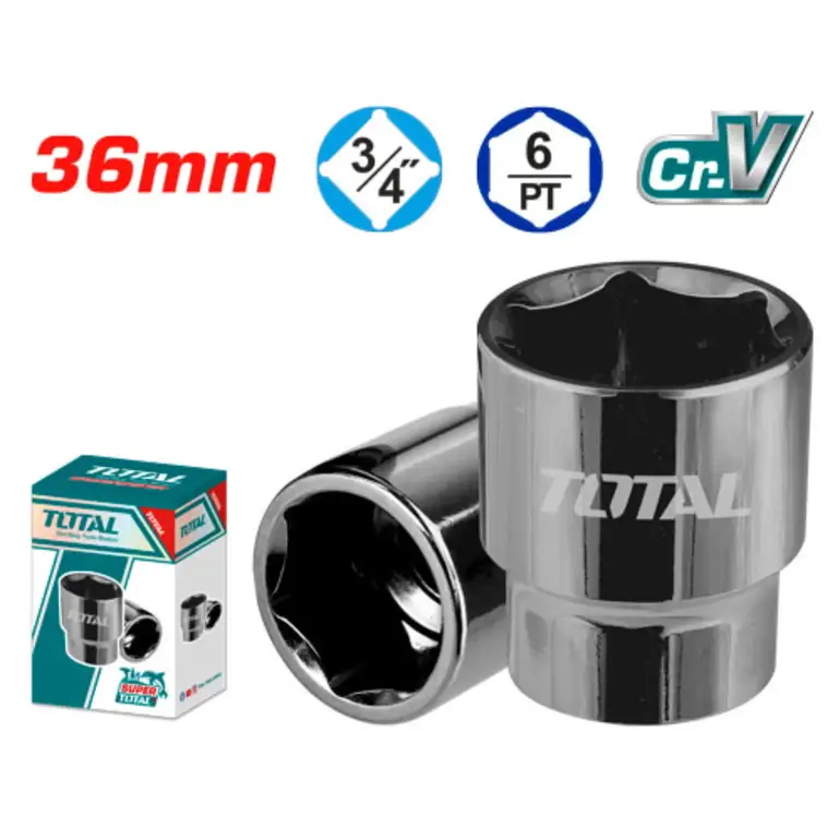 حبة كروم قصير مسدس 36mm 3/4"    THHAST34361 توتال 