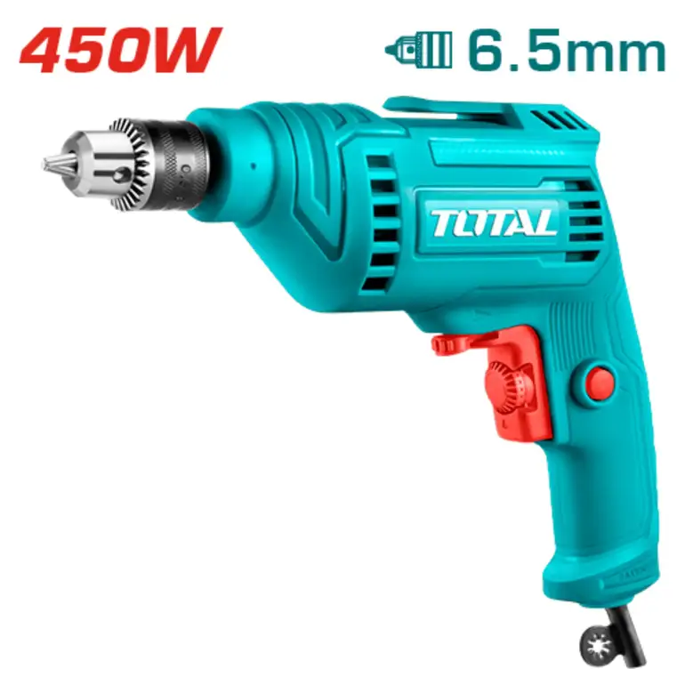 دريل 450W 6.5mm راس كروم   TD45656 توتال 