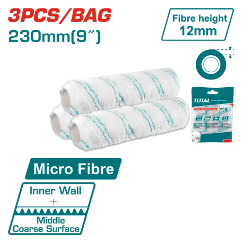 طقم غيار رول دهان 9" 3PCS/BAG    THRC56091203 توتال 