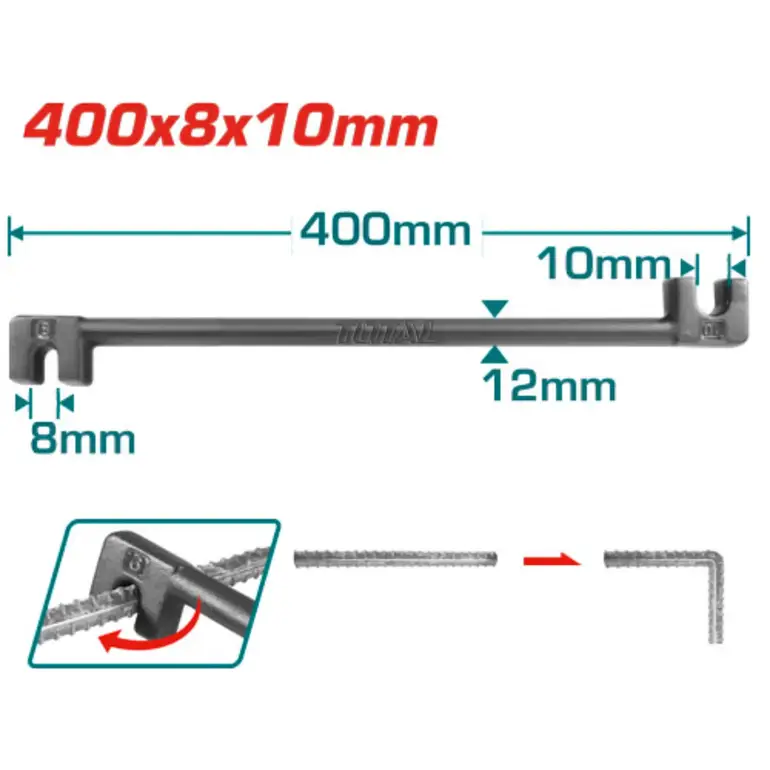 طعاجة حديد 400X8X10mm     THBEB08102 توتال 
