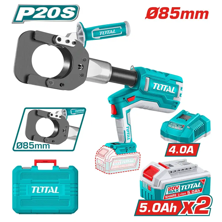 مقص كبلات هيدروليك على بطارية 20V 86mm    TRCLI2005 توتال 