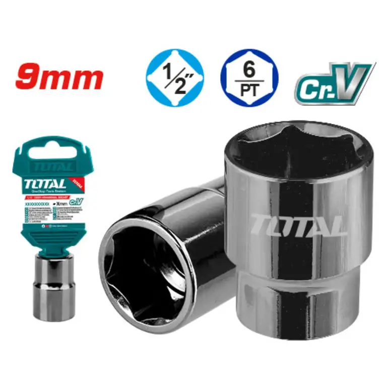 حبة كروم قصير مسدس 9mm 1/2"    THTST12091 توتال 