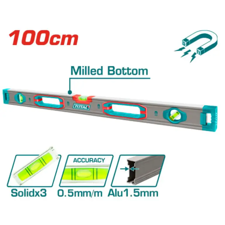 ميزان ماء المنيوم نوع اول 100cm     TMT210028M توتال 