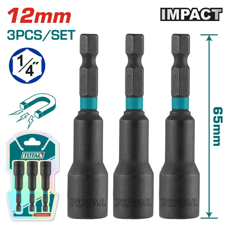 طقم لقمة شينكو 12mm 3PCS/SET    TAC271231 توتال 