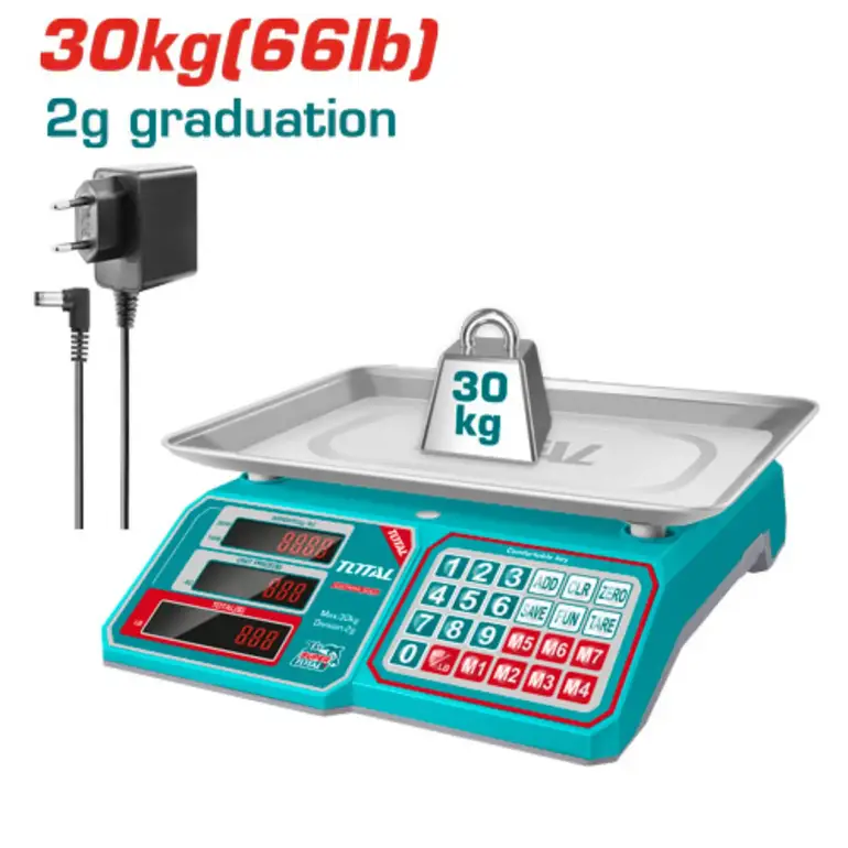 ميزان الكتروني 30Kg     TESA3301 توتال 