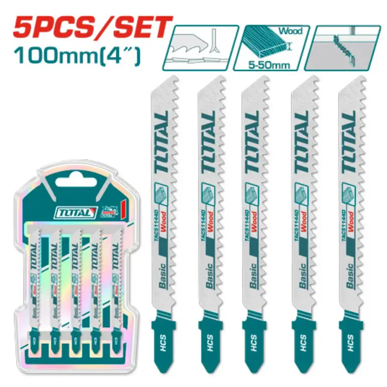 طقم ريش منشار اركت 74mm 5PCS/SET  خشب  TAC51144D توتال 