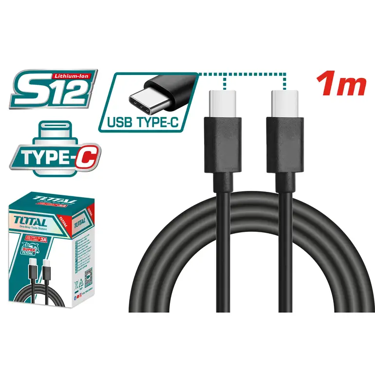 توصيلة شاحن 1m  type-C    TIUCC02 توتال 
