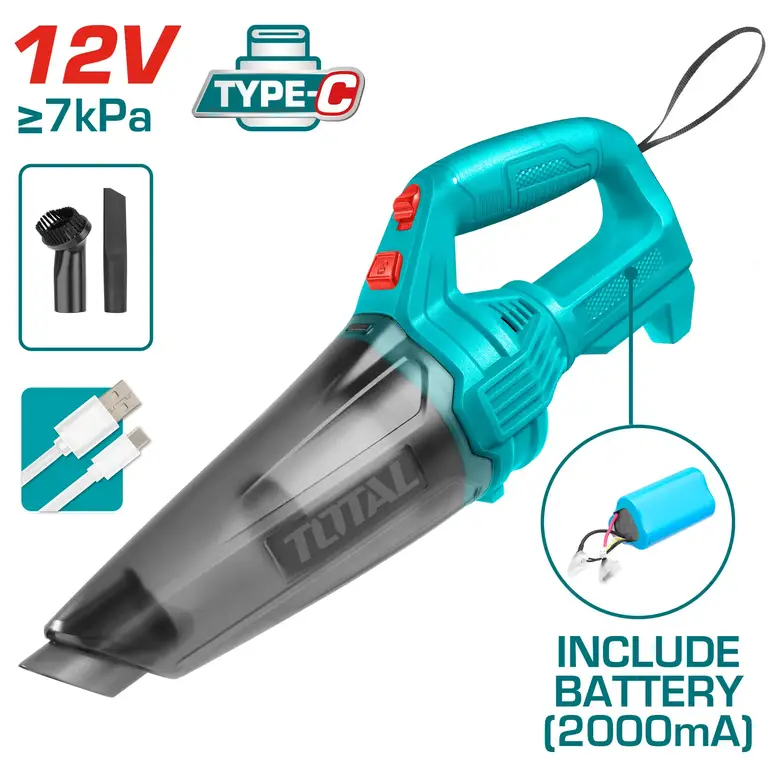 مكنسة على بطارية 12V  type-C    TVLI2026 توتال 